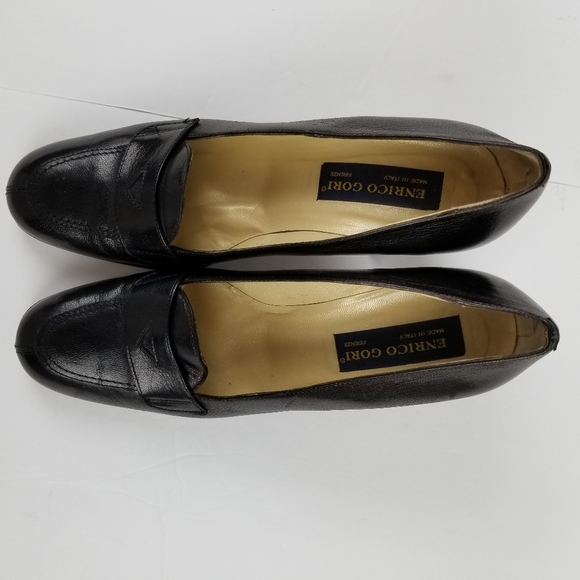 Enrico Gori Italian black leather pumps size 39 - Picture 8 of 8